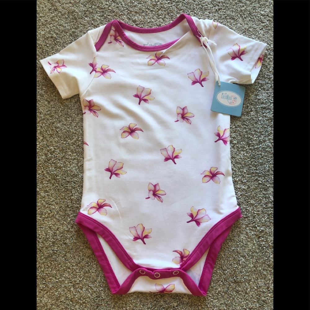Coco moon plumeria onesie